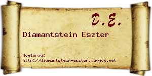 Diamantstein Eszter névjegykártya